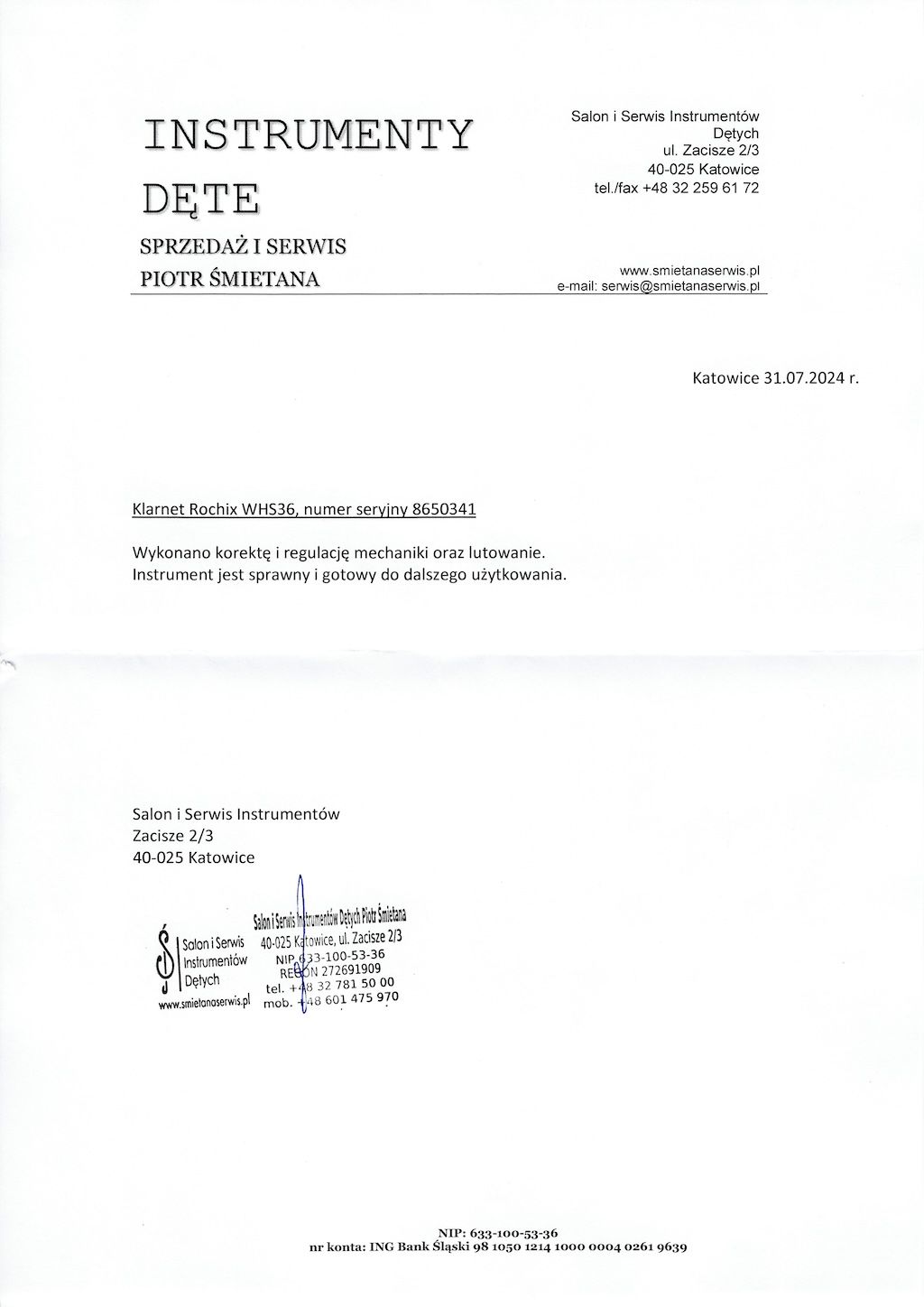 Rochix Oboe Poziom Wykonania Profesjonalnego WHS36 Korpus Z Hebanu Posrebrzany