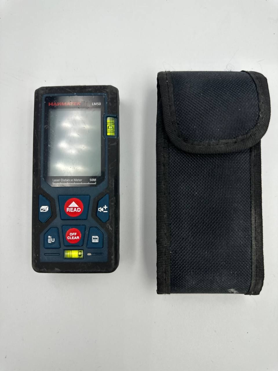 HANMATEK LM50 Dalmierz, cyfrowy dalmierz laserowy z podświetleniem LCD.