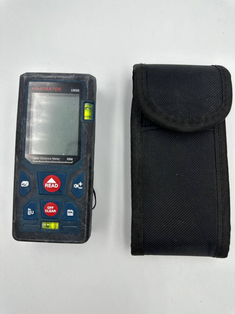 HANMATEK LM50 Dalmierz, cyfrowy dalmierz laserowy z podświetleniem LCD.