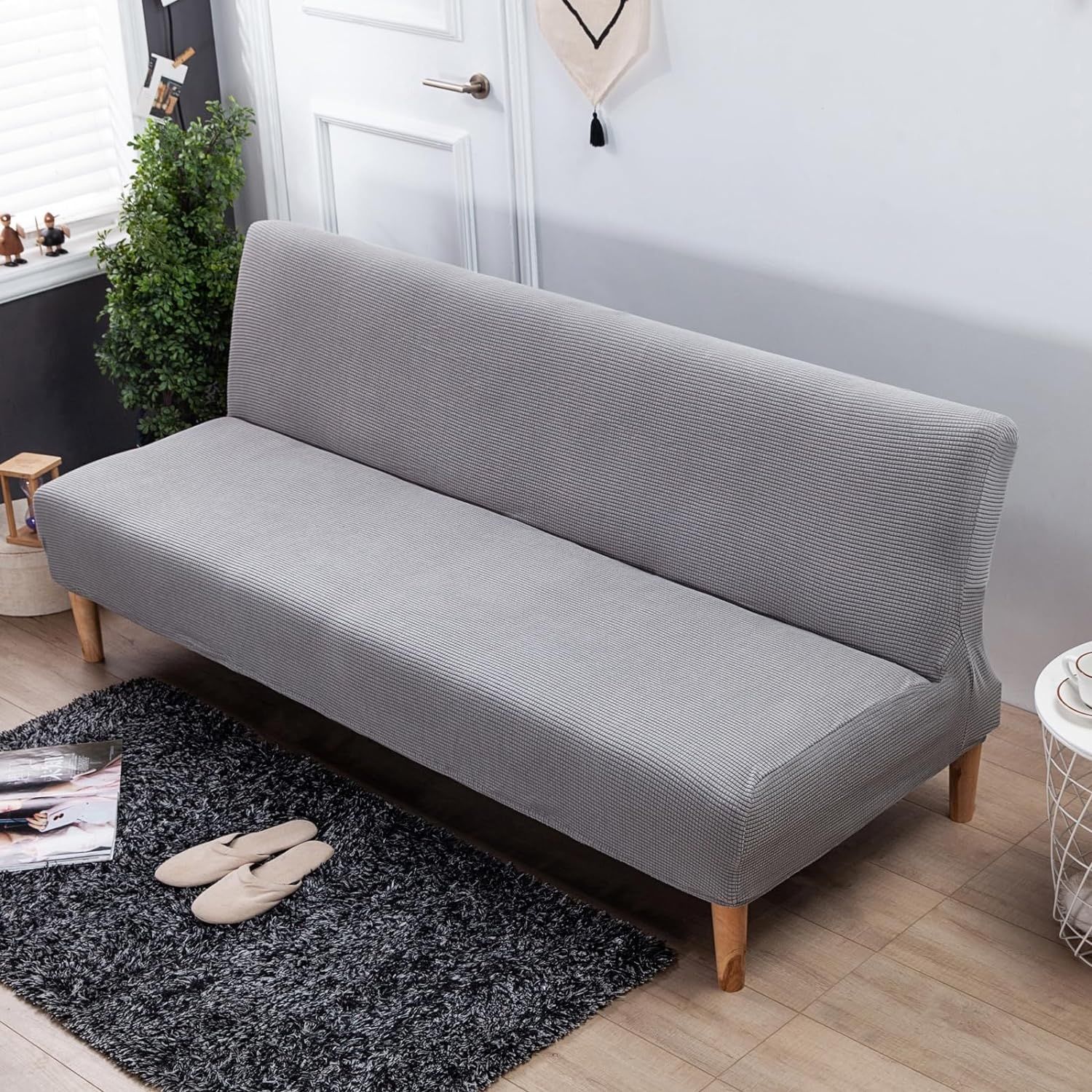 Pokrowiec na sofę bez podłokietników Carvapet (Dove Grey)