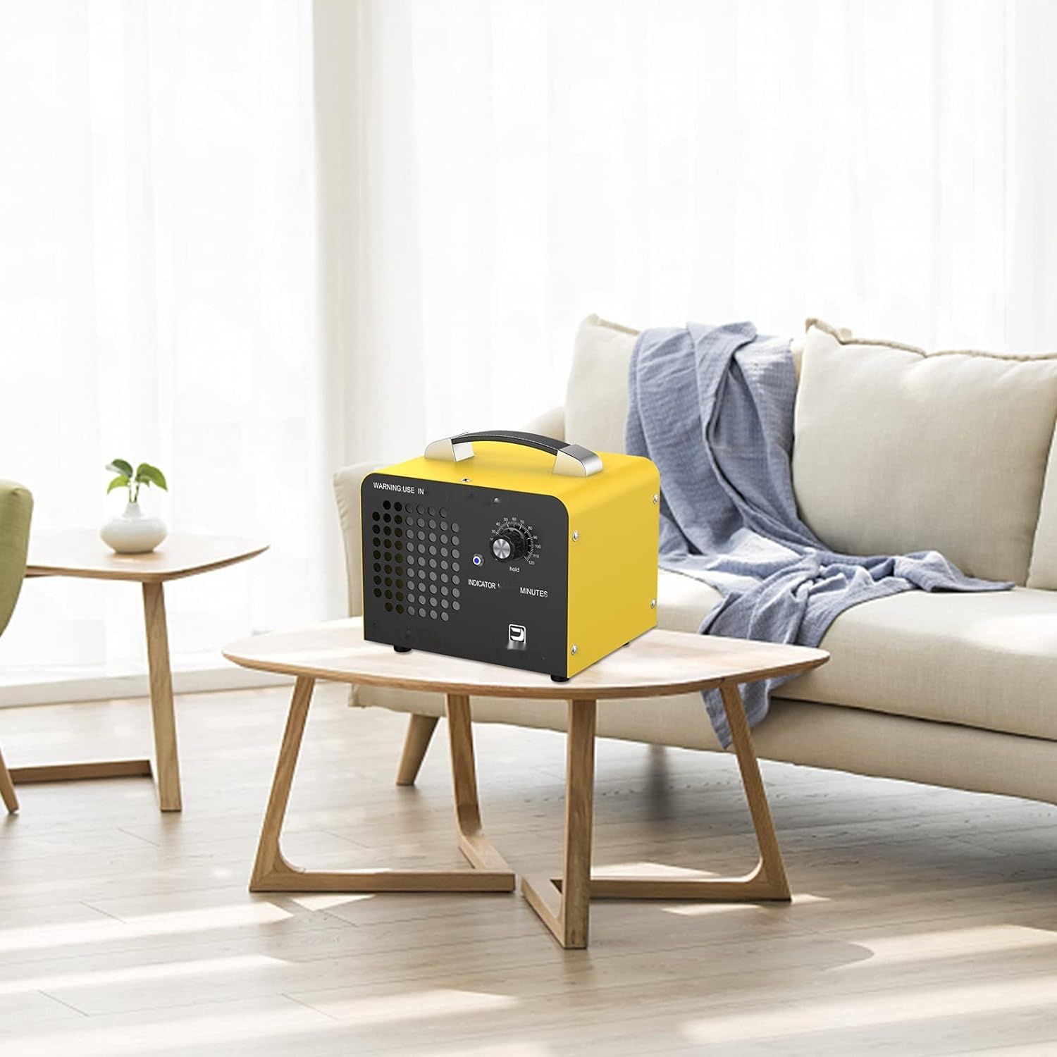 JOBYNA Generator Ozonu, 10 000 mg/h, Przenośny Ozonator z Timerem i Pilotem