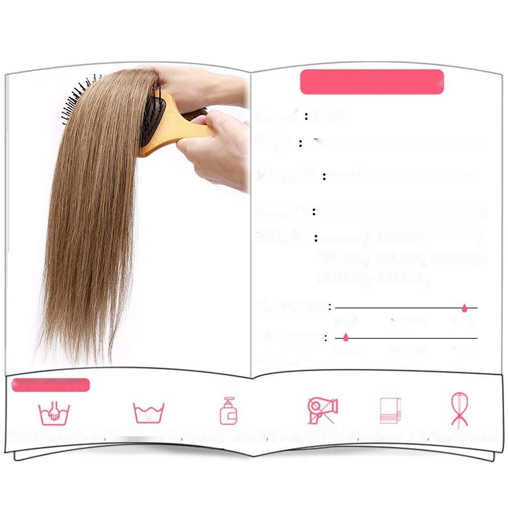 Clip-In Real Hair Extensions 8 części 100% Remy Hair Jasny Brąz 24 cale 170 g
