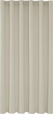 Deconovo Zasłona Nieprzeźroczysta, 140 cm x 132 cm, pakiet 1 szt., z przelotkami.