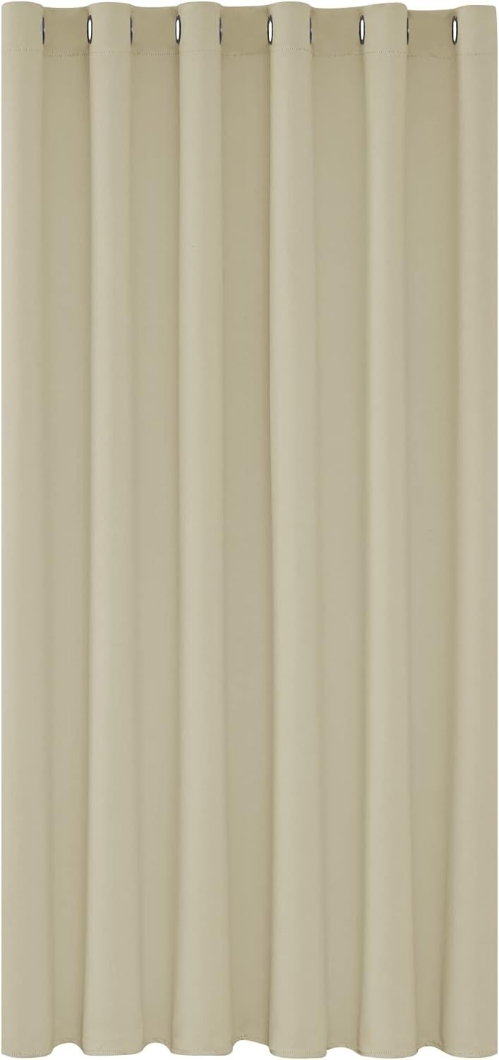 Deconovo Przysłona Zasłony z Przelotkami, 1 szt., 140 cm x 132 cm.