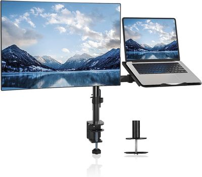 Suptek uchwyt do 2 monitorów LCD LED 13-27 cali, na biurko (MD6432TP004)