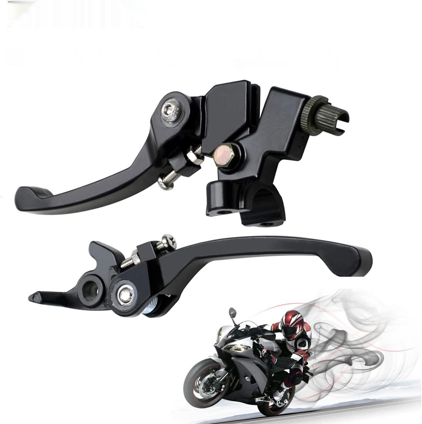 XULONG 22mm Dźwignia sprzęgła i hamulca, 2 sztuki, na 110cc-140cc Dirt Bike.