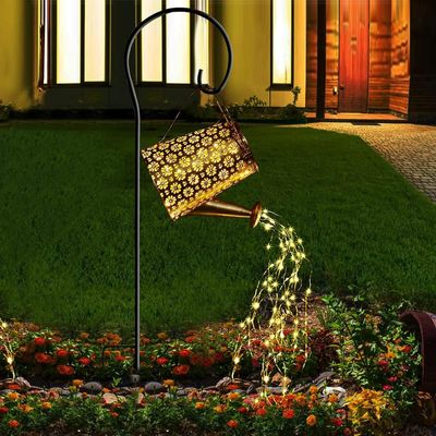 BoloShine Solar Watering Can with Fairy Lights, Waterproof LED Art Light