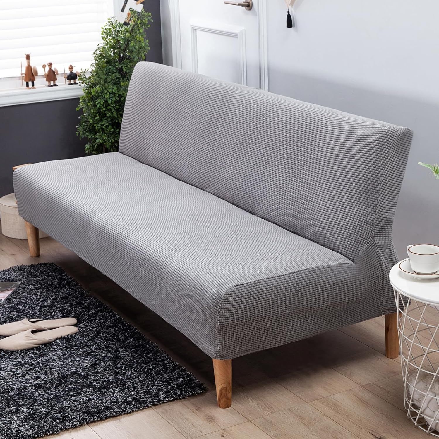 Pokrowiec na sofę bez podłokietników Carvapet (Dove Grey)