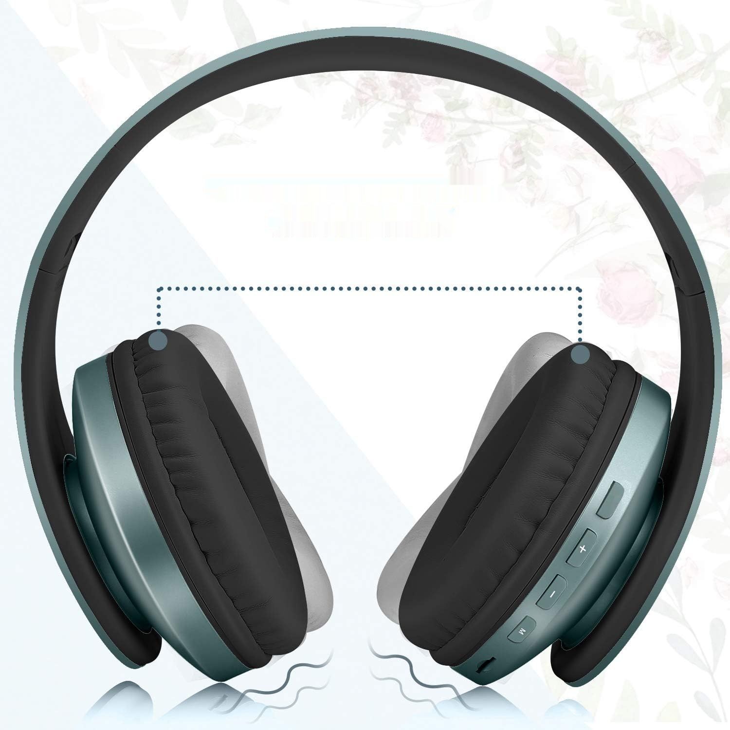 TUINYO Bluetooth Nauszne Słuchawki, HiFi Stereo, składane, do TV/PC/Telefonu.