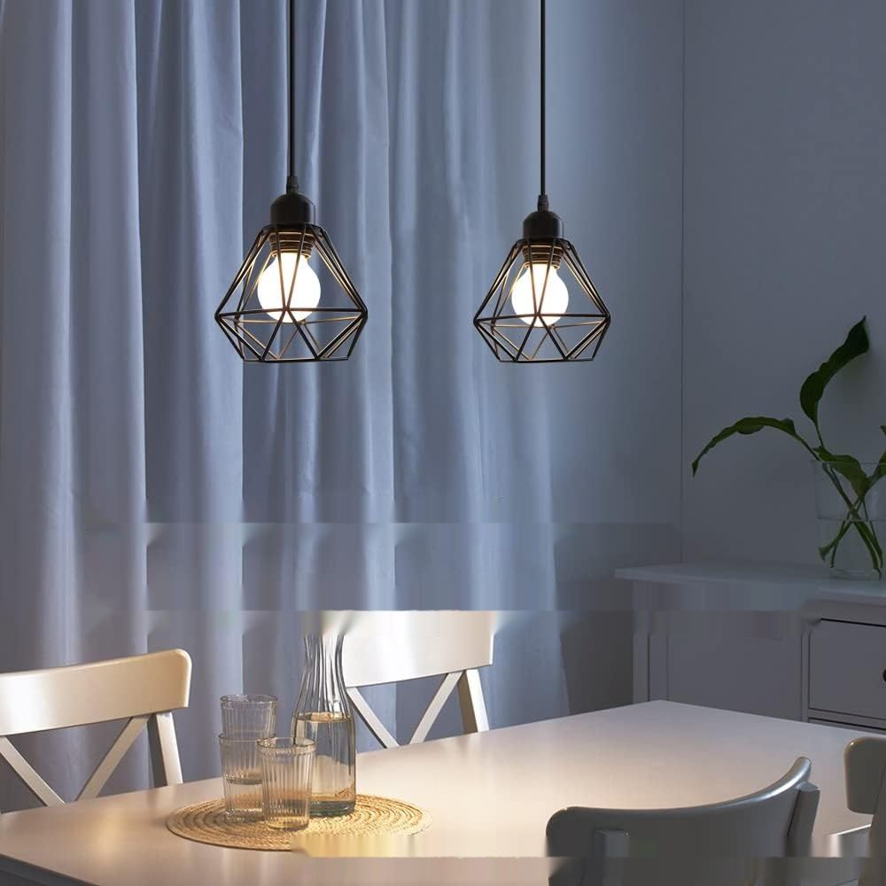 Lampa wisząca TOKIUS Vintage Industrial 16 cm z żelaznym kloszem.