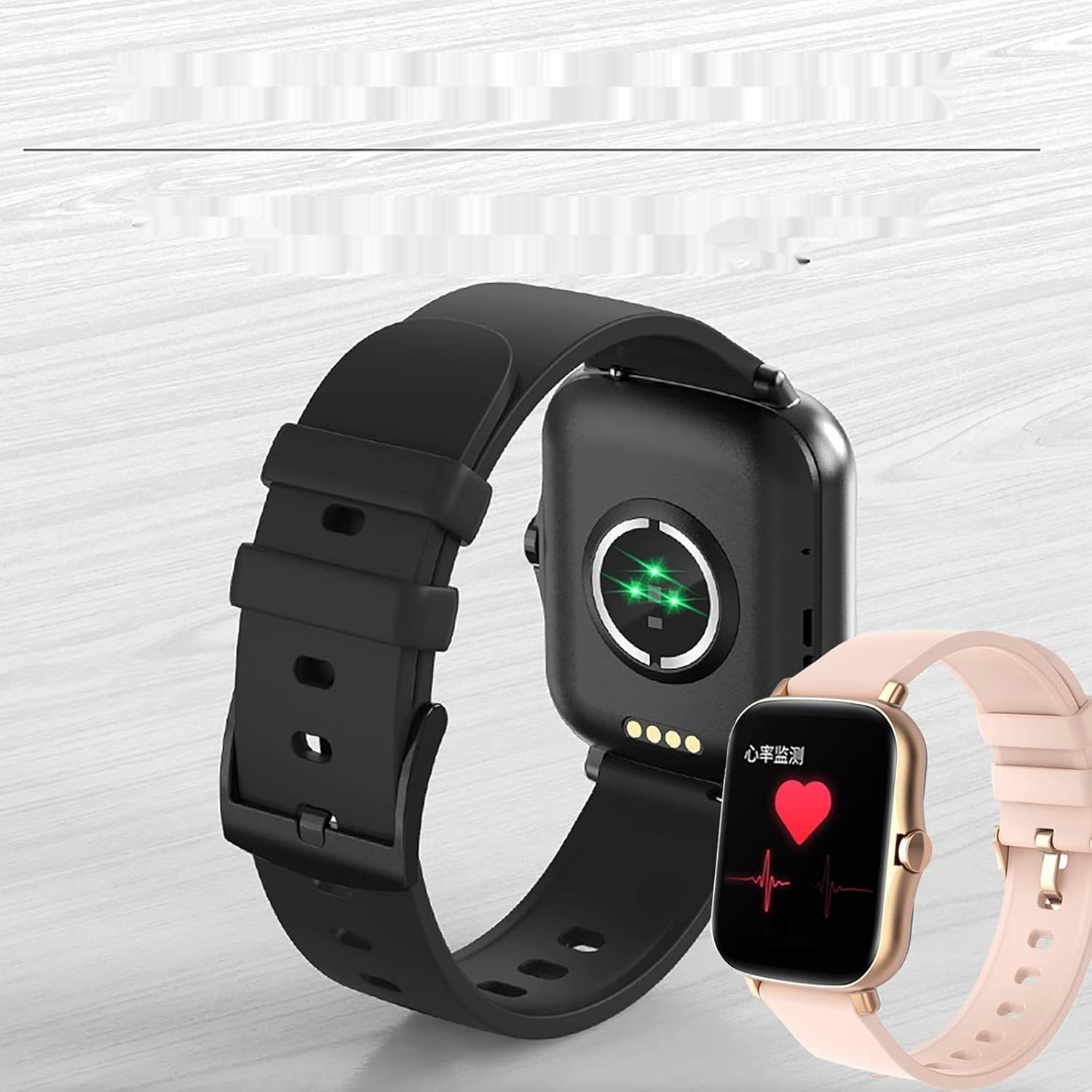 Smartwatch mit Lautsprecher, 1.7&quot; Touchscreen, Bluetooth, Musik, WhatsApp, Fitness-Tracker, Pulsuhr, Sportuhr.