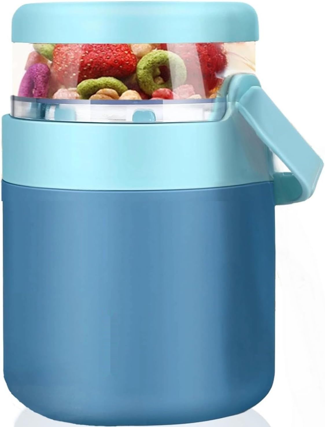 RUHMEX Kubek na płatki śniadaniowe na wynos, 570 ml + 160 ml kubek na jogurt.