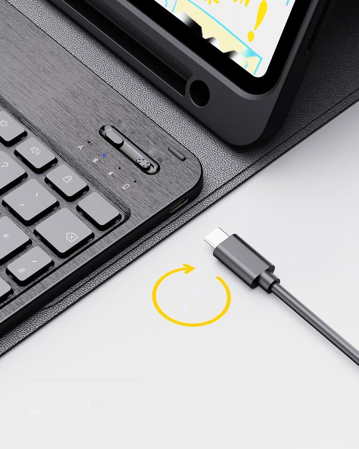 Etui z klawiaturą Inateck, kompatybilne z iPad Air 6, 11&quot;, uchwyt na rysik