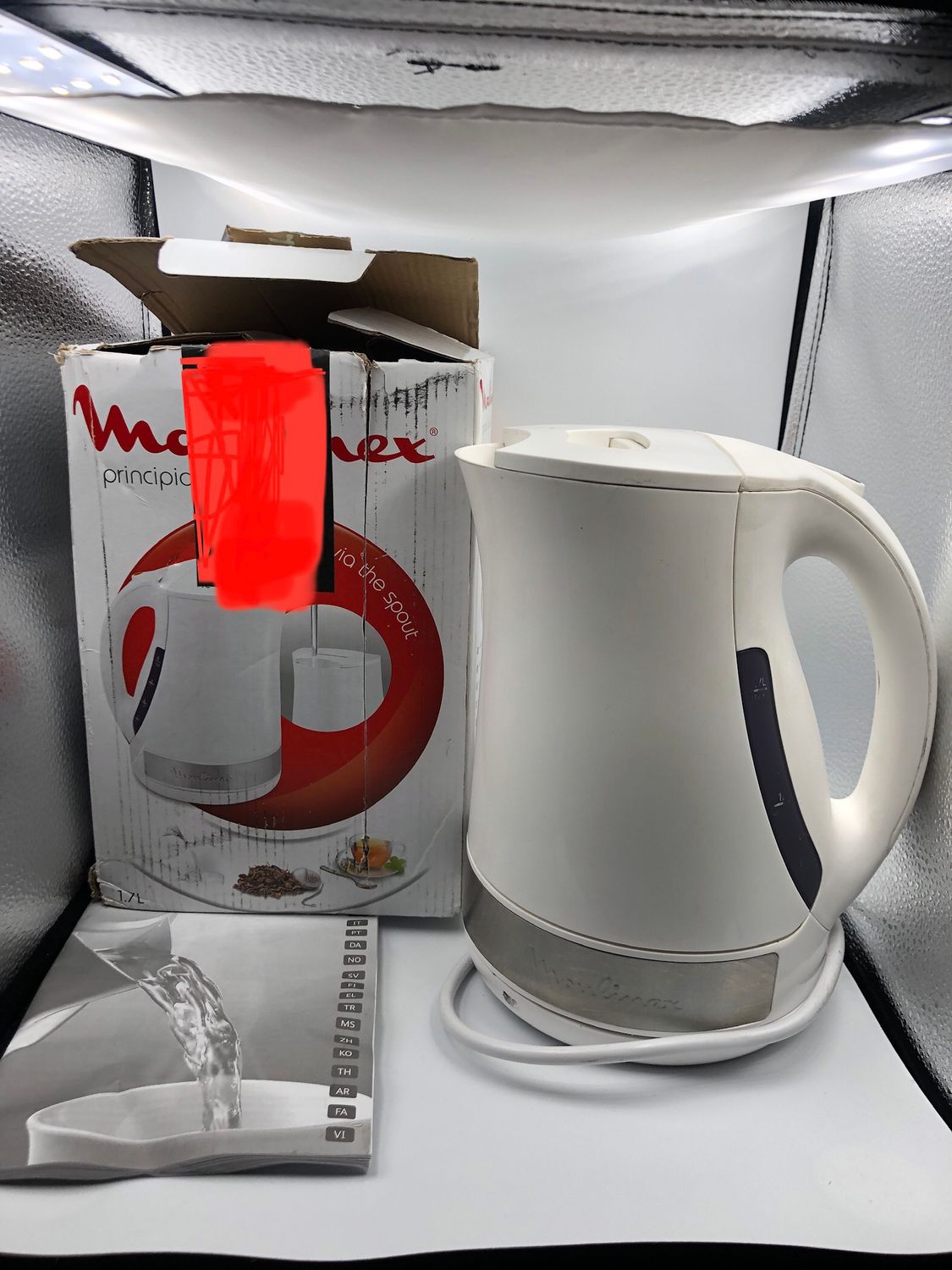 Moulinex BY108110 Principio czajnik biały/stal nierdzewna 1,7 l