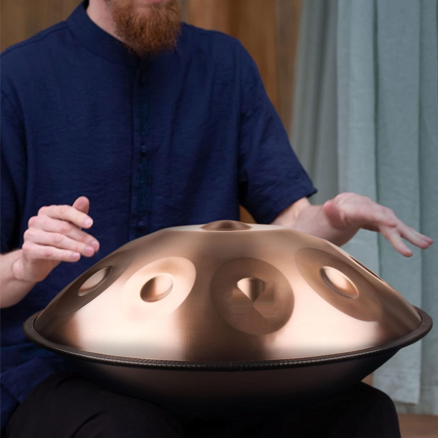 Antetok Harmonijna Bęben Handpan D-dur 10 tonów 22 cale ze torbą