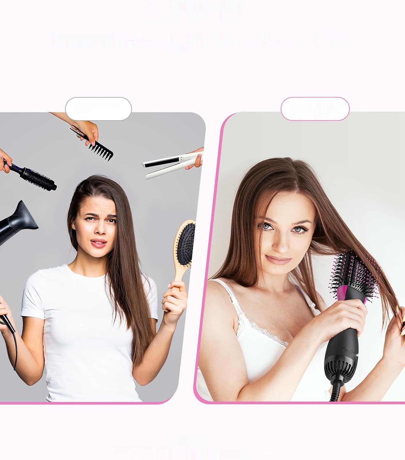 Hot Air Brush Round Brush Hair Dryer Styling Brush: Jonowa szczotka z gorącym powietrzem do nadania objętości.