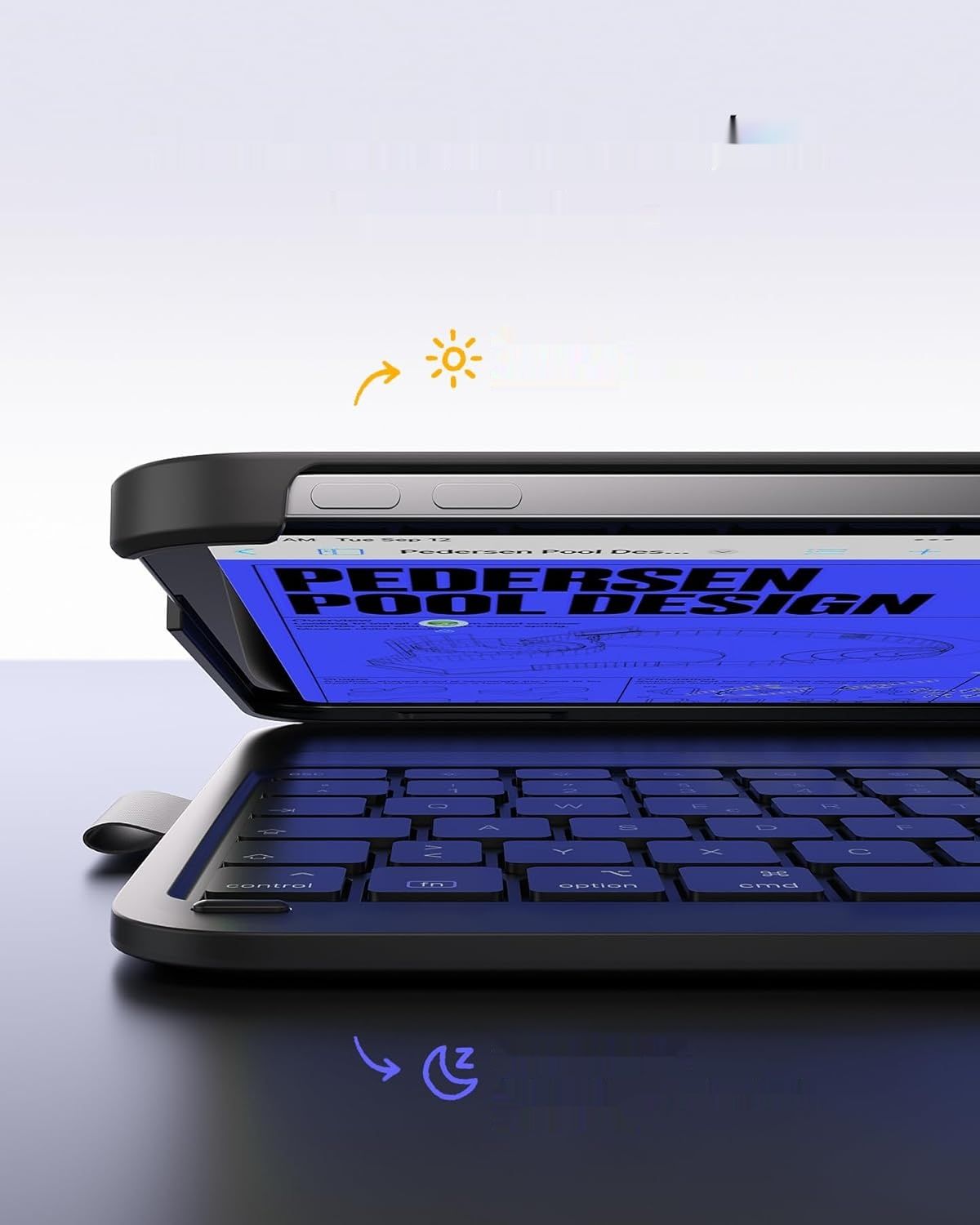 Inateck Ultra-Light Klawiatura z Etui do iPada, Stojak, Uchwyt na Długopis