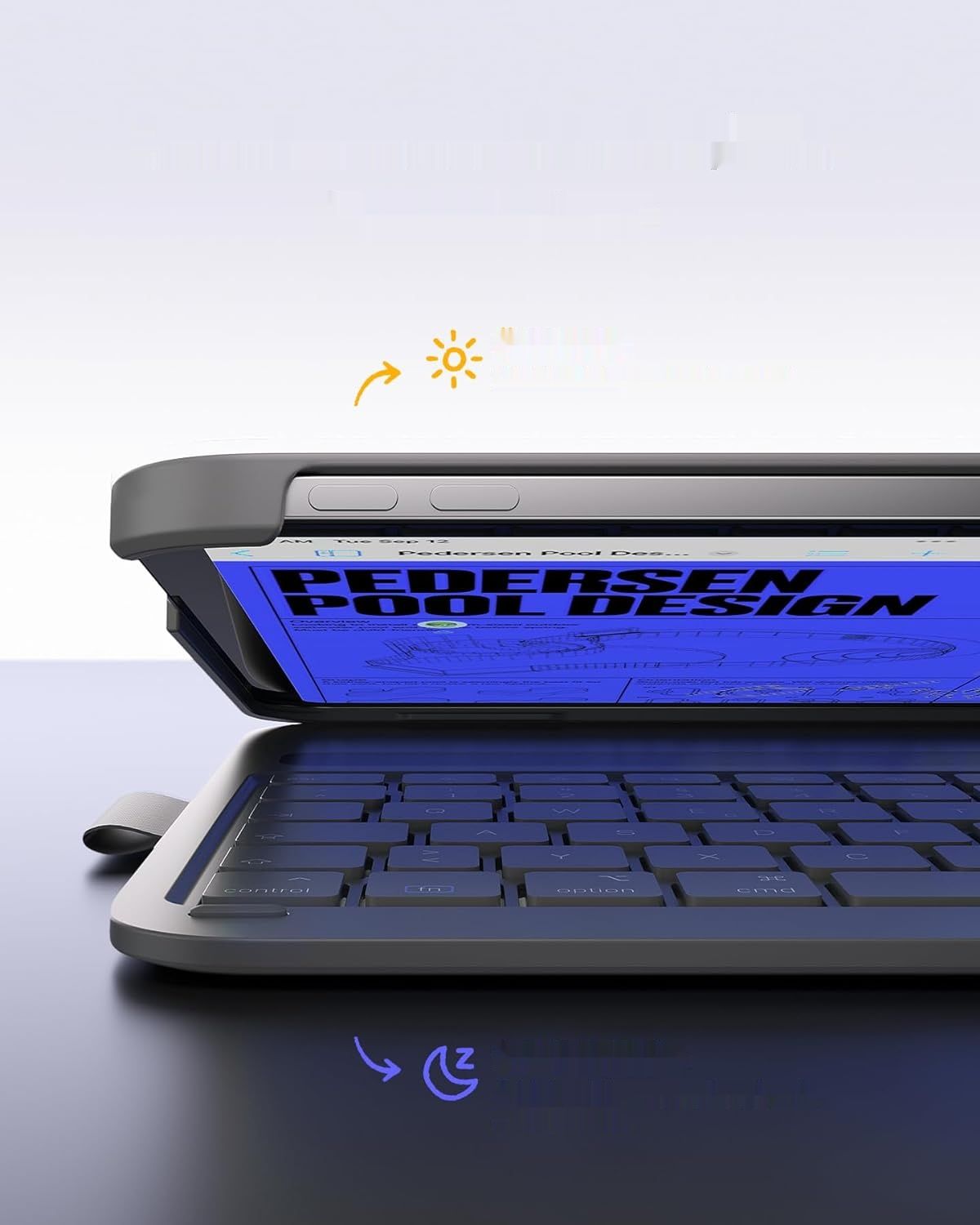 Inateck Ultra-Light Keyboard Case dla iPada Air 6 11 cali, iPada 10 gen 2022