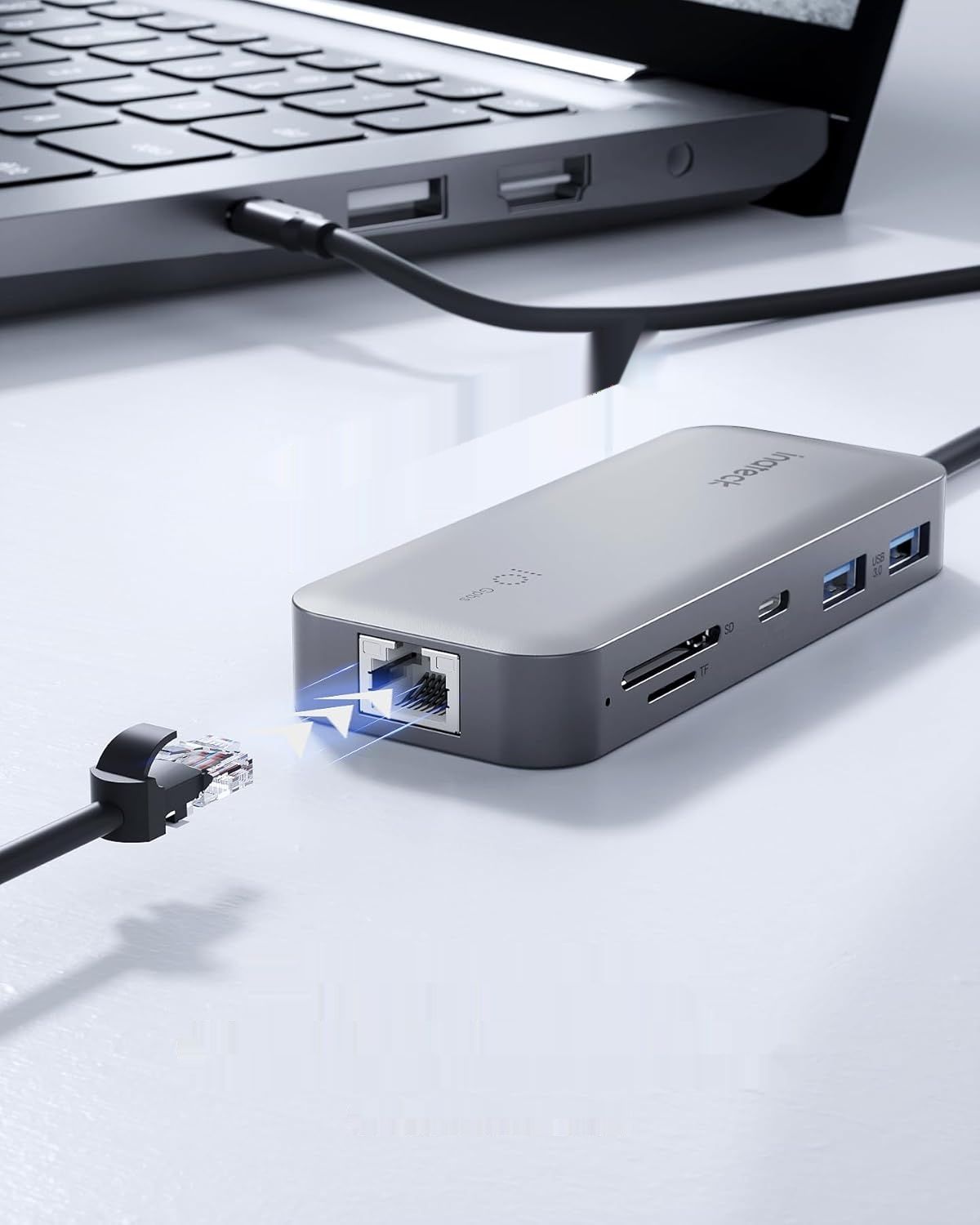 Inateck 10 w 1 koncentrator USB C, HDMI 4K 60Hz, 100W PD, 10Gbps USB 3.2/3.0