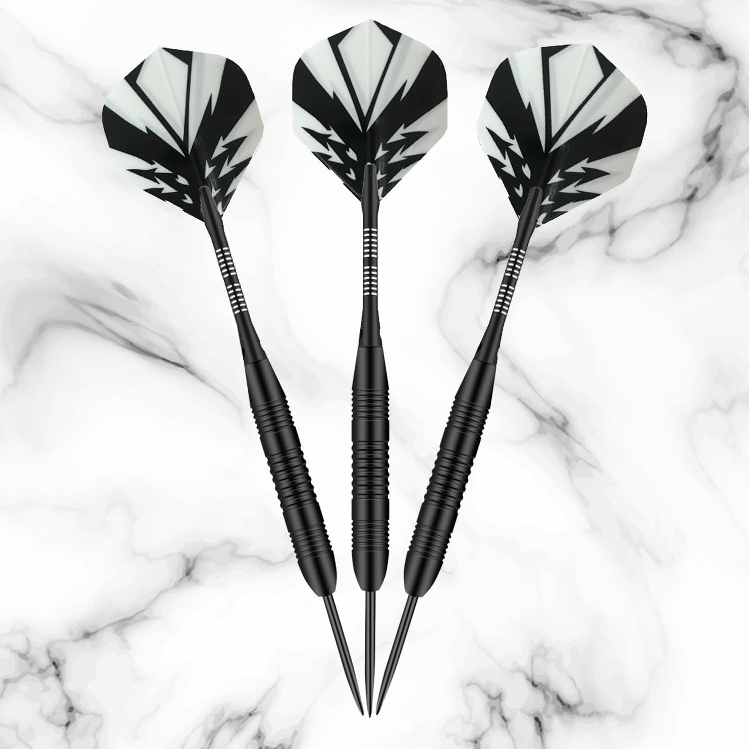 Metal Tip Darts - Zestaw 3 Rzutków do Elektronicznej Tarczy, 23 g, Niebiesko-Czarne