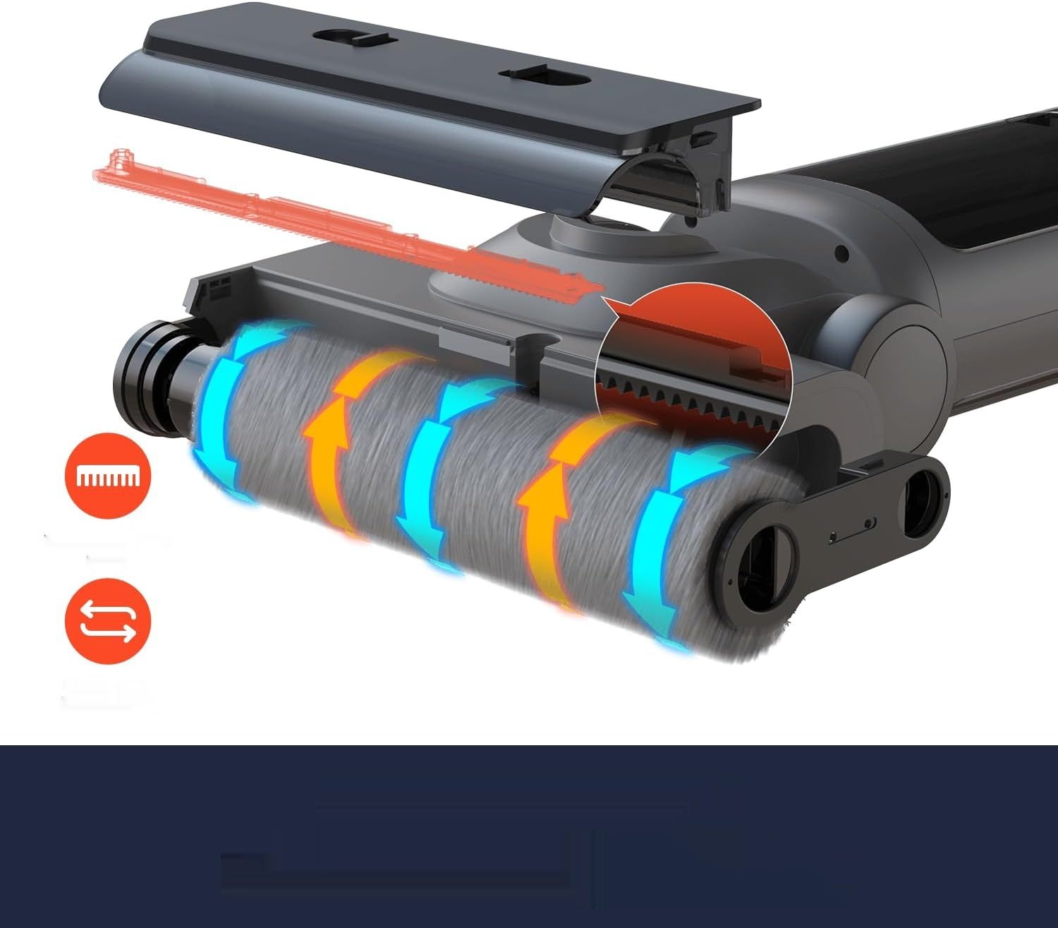 OSOTEK H200 Pro Mop: bezprzewodowy odkurzacz mokro-sucho, LED, samoczyszczący.