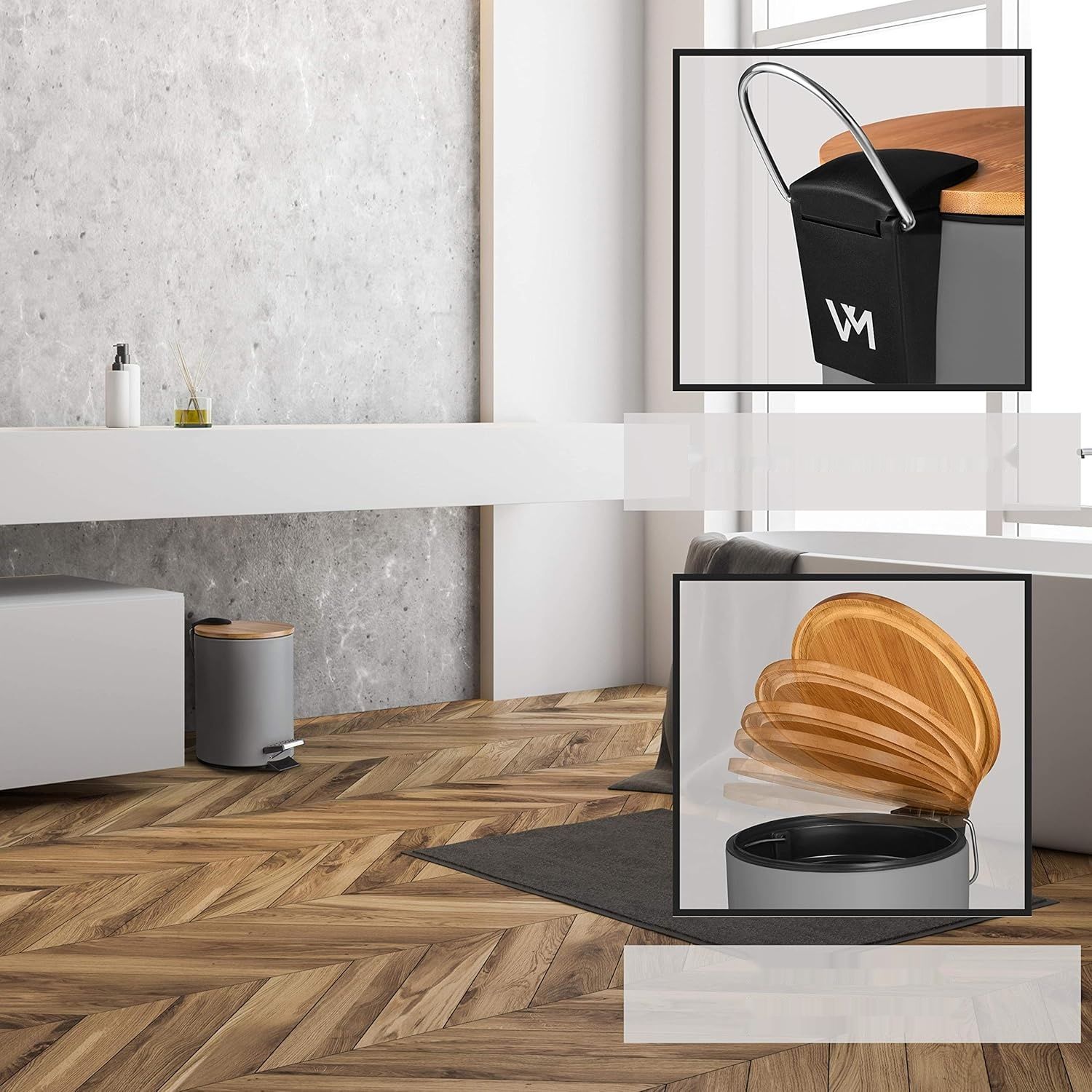 VMbathrooms Kosz na Śmieci