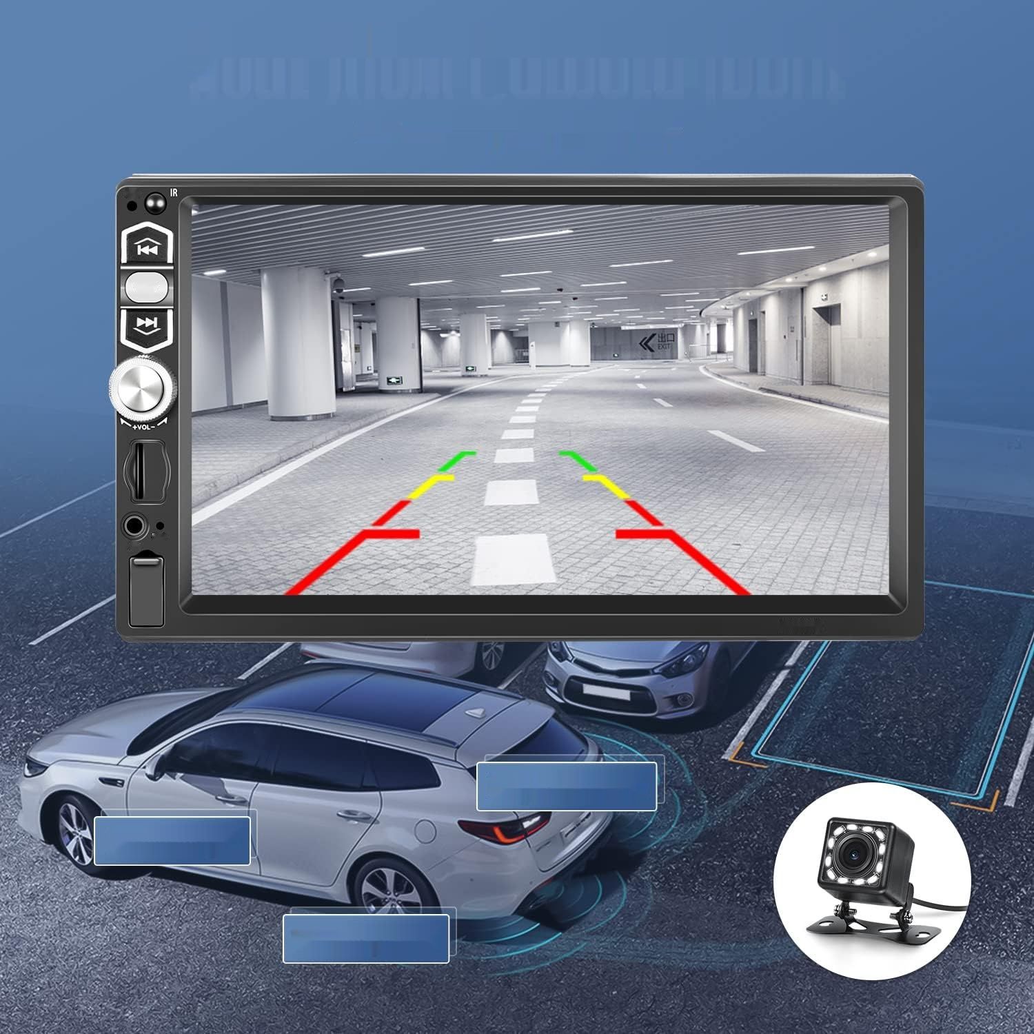 Radio samochodowe 1Din CarPlay Android z 7-calowym ekranem dotykowym.