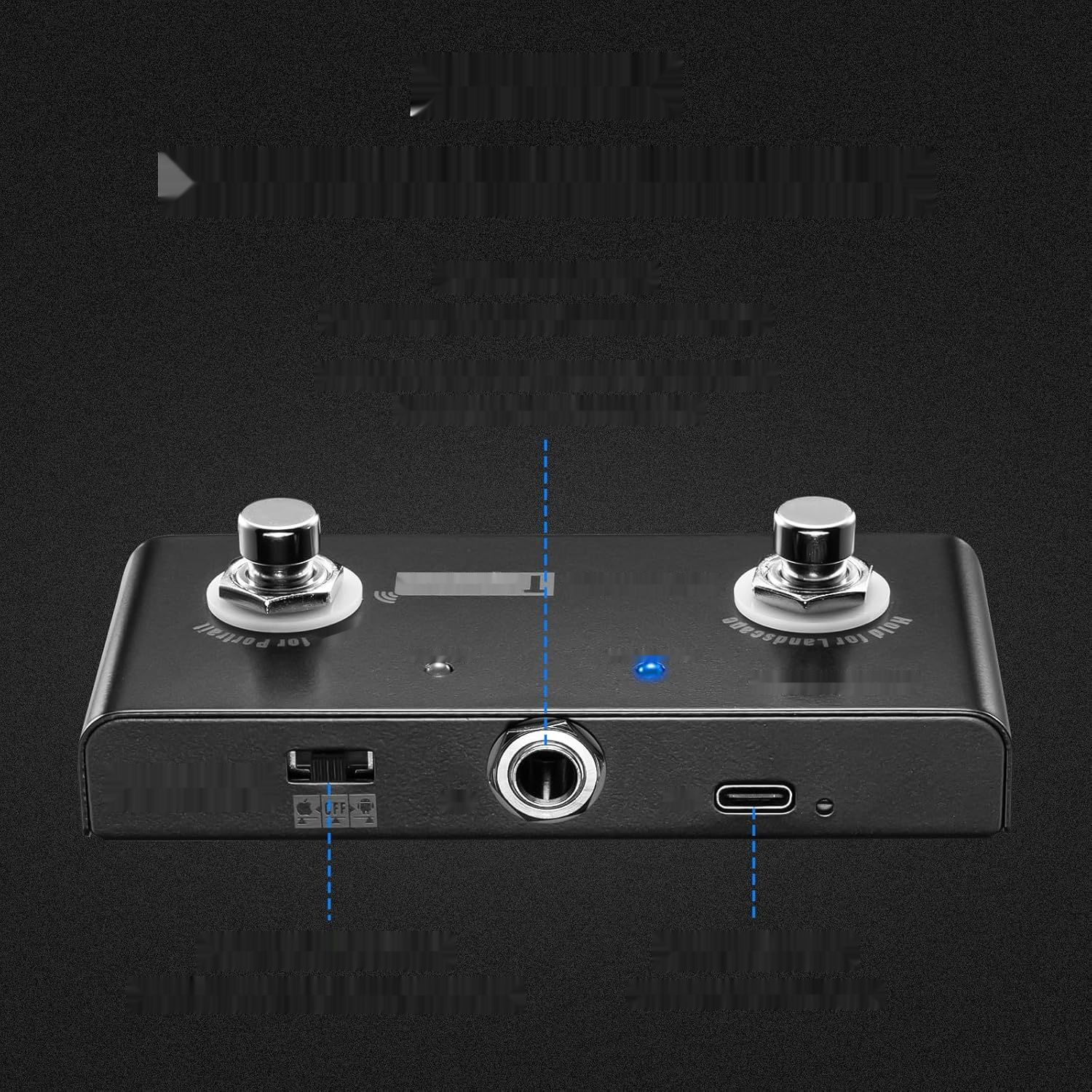 LEKATO Bezprzewodowy Pedal do Przełączania Stron dla Android, Uwolnij Swoje Ręce