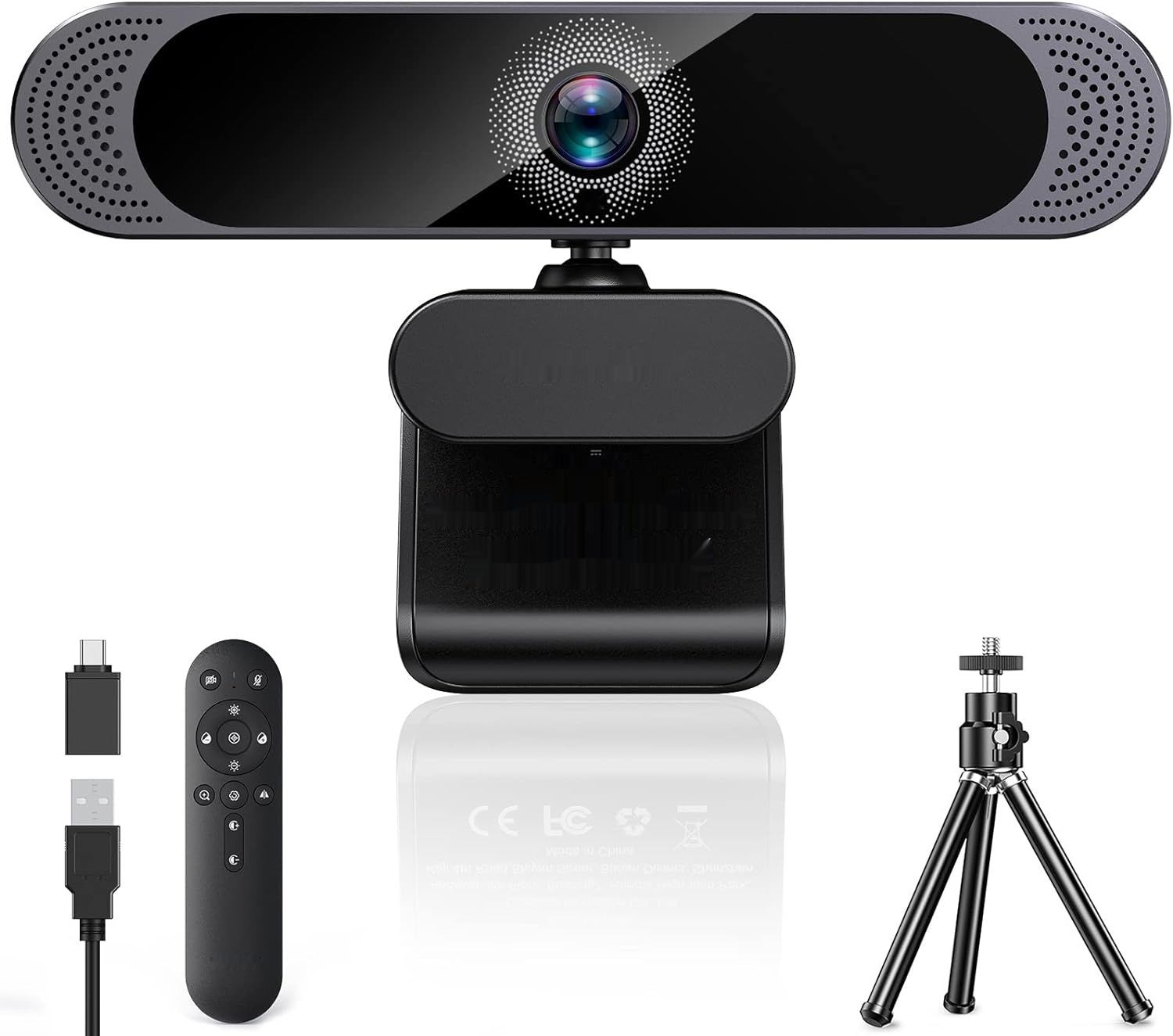 DEPSTECH 4K Webcam: Zoom, Mikrofon, Sony Sensor, Autofokus 8MP HD, dla Mac/PC