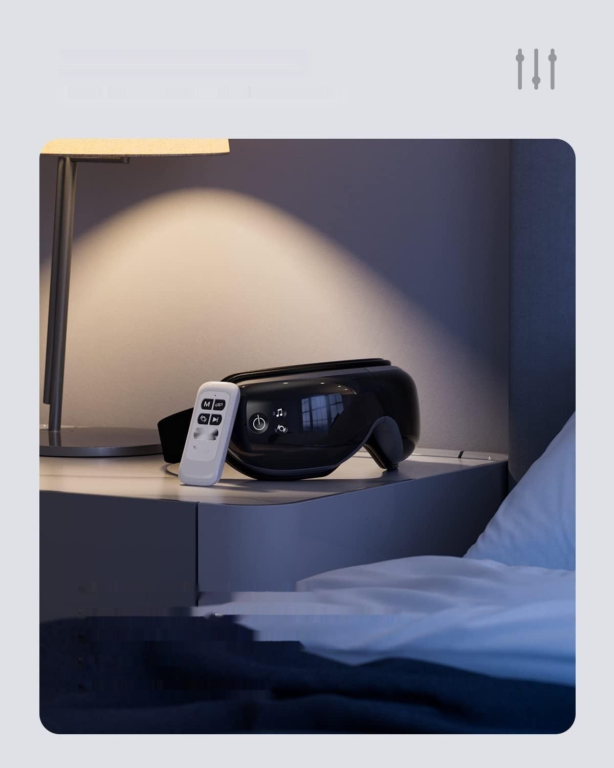 RENPHO Eyeris 1 - Masażer oczu z podgrzewaniem, wibracjami, Bluetooth i pilotem.