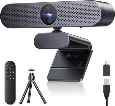 DEPSTECH DW50 Pro Kamera Internetowa 4K Ultra HD z Mikrofonem, 3x Zoom, Czujnik Sony