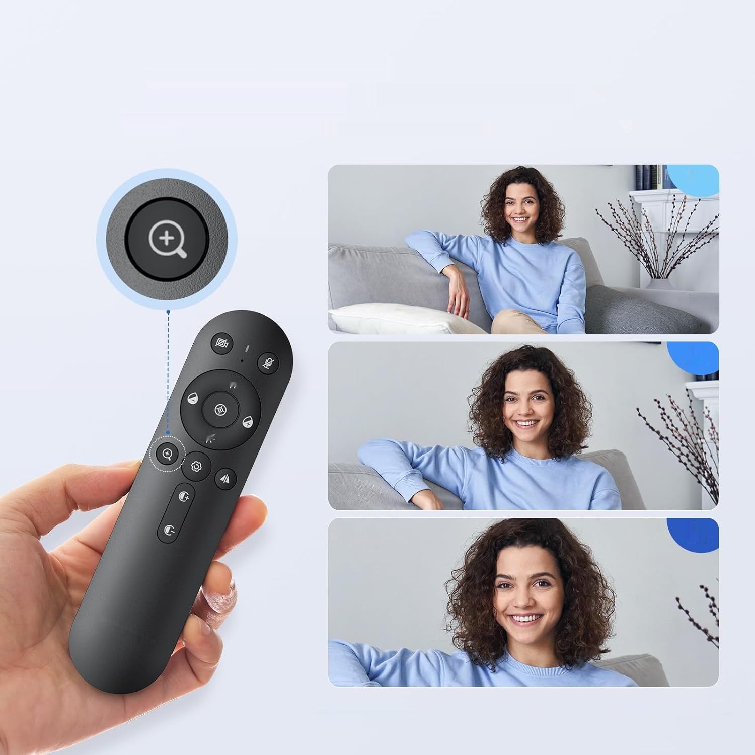 DEPSTECH DW50 Pro Kamera Internetowa 4K Ultra HD z Mikrofonem, 3x Zoom, Czujnik Sony