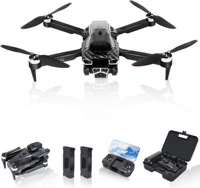 Dron z Kamerą 4K, Transmisja WiFi FPV, Składany, 2 Baterie, Unikanie Przeszkód.