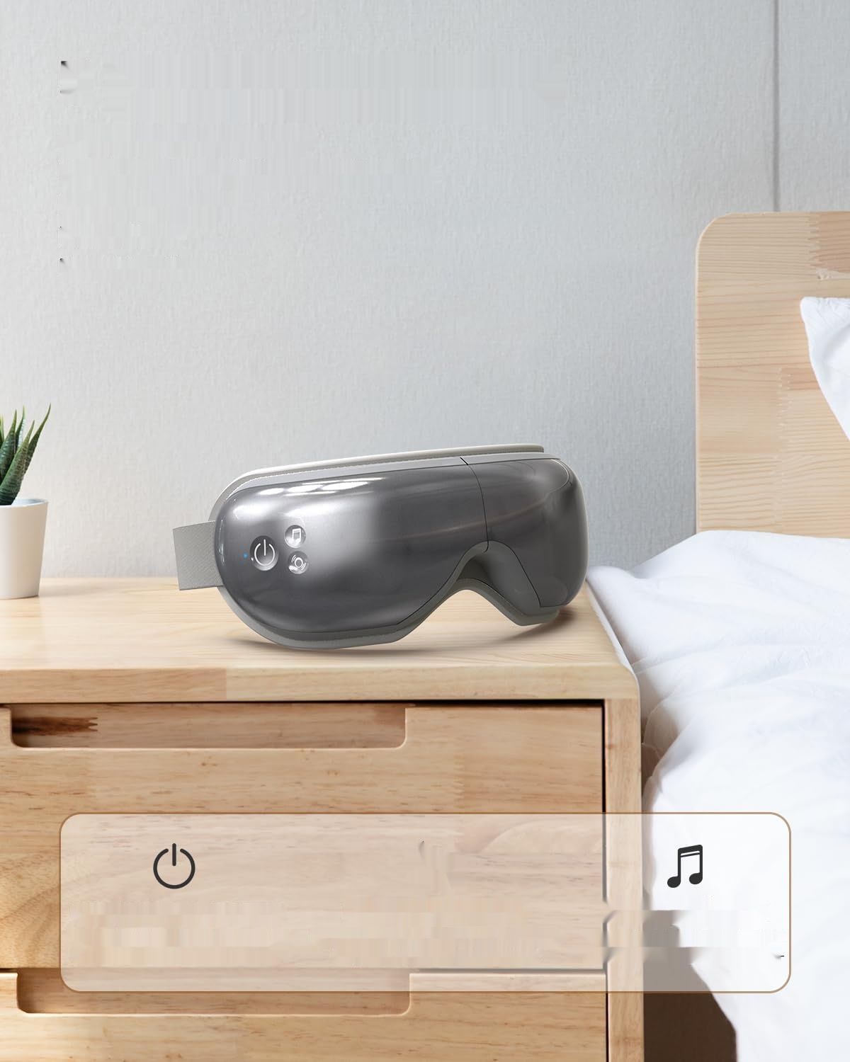 RENPHO Eyeris 1 - masaż oczu z ciepłem, wibracjami i muzyką przez Bluetooth.