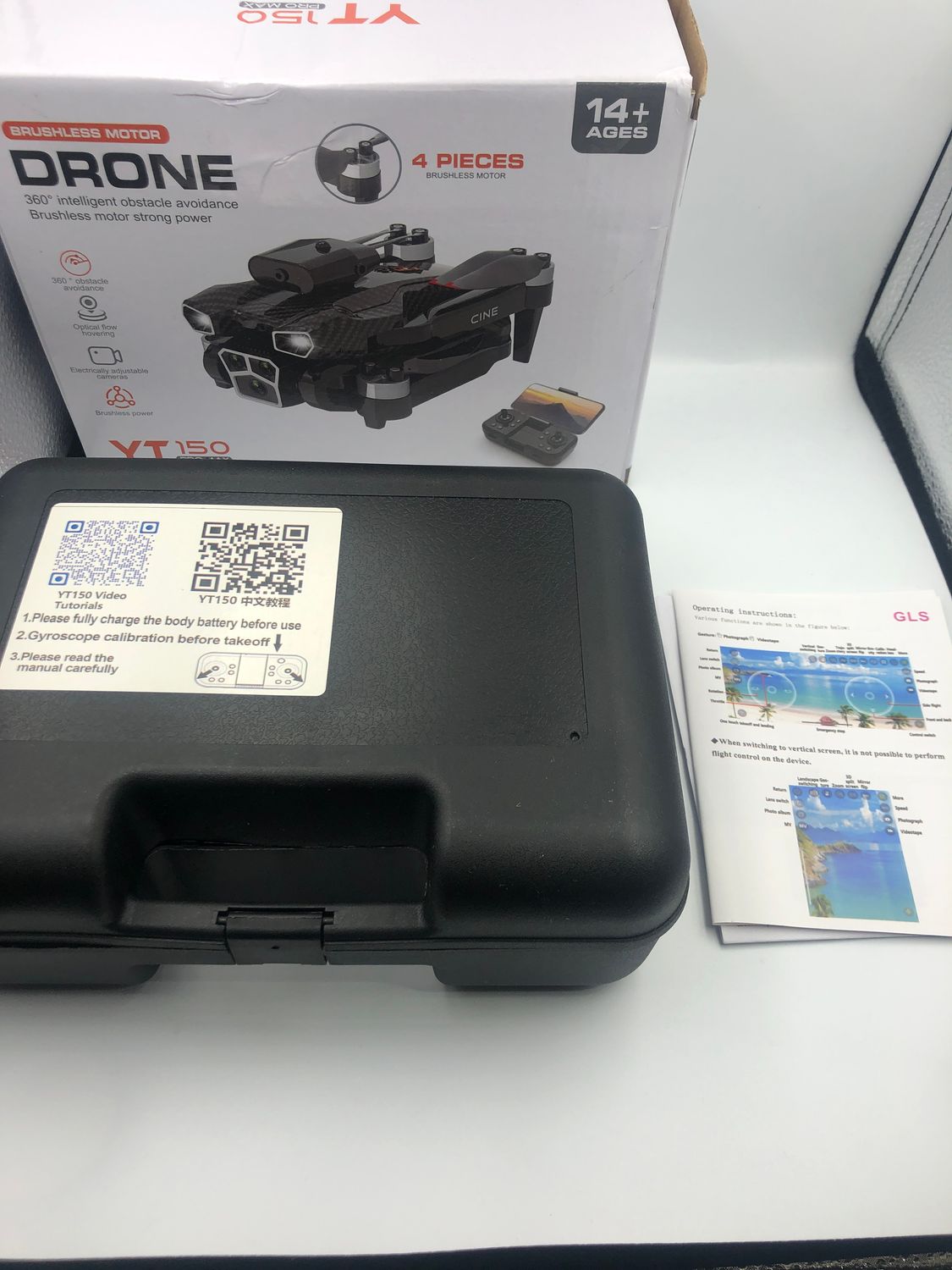 Dron z Kamerą 4K, Transmisja WiFi FPV, Składany, 2 Baterie, Unikanie Przeszkód.