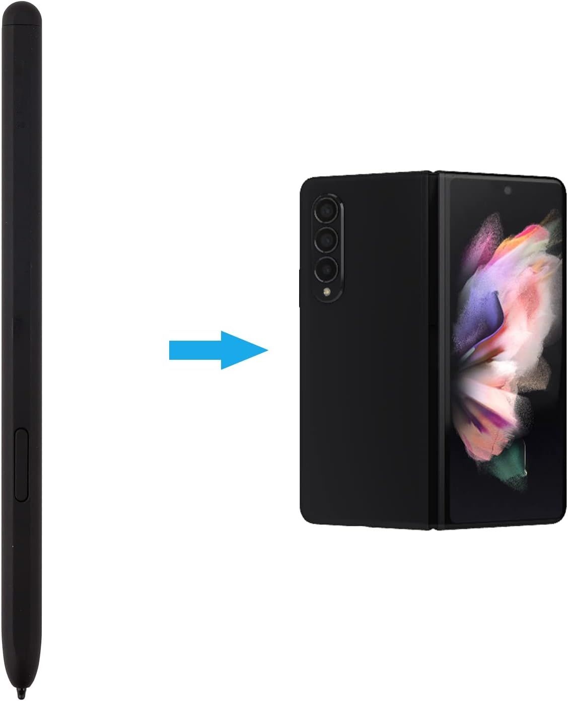 Duotipa S Stylus kompatybilny z Samsung Galaxy Z Fold 4 / 3 S Pen Fold Edition (Czarny)