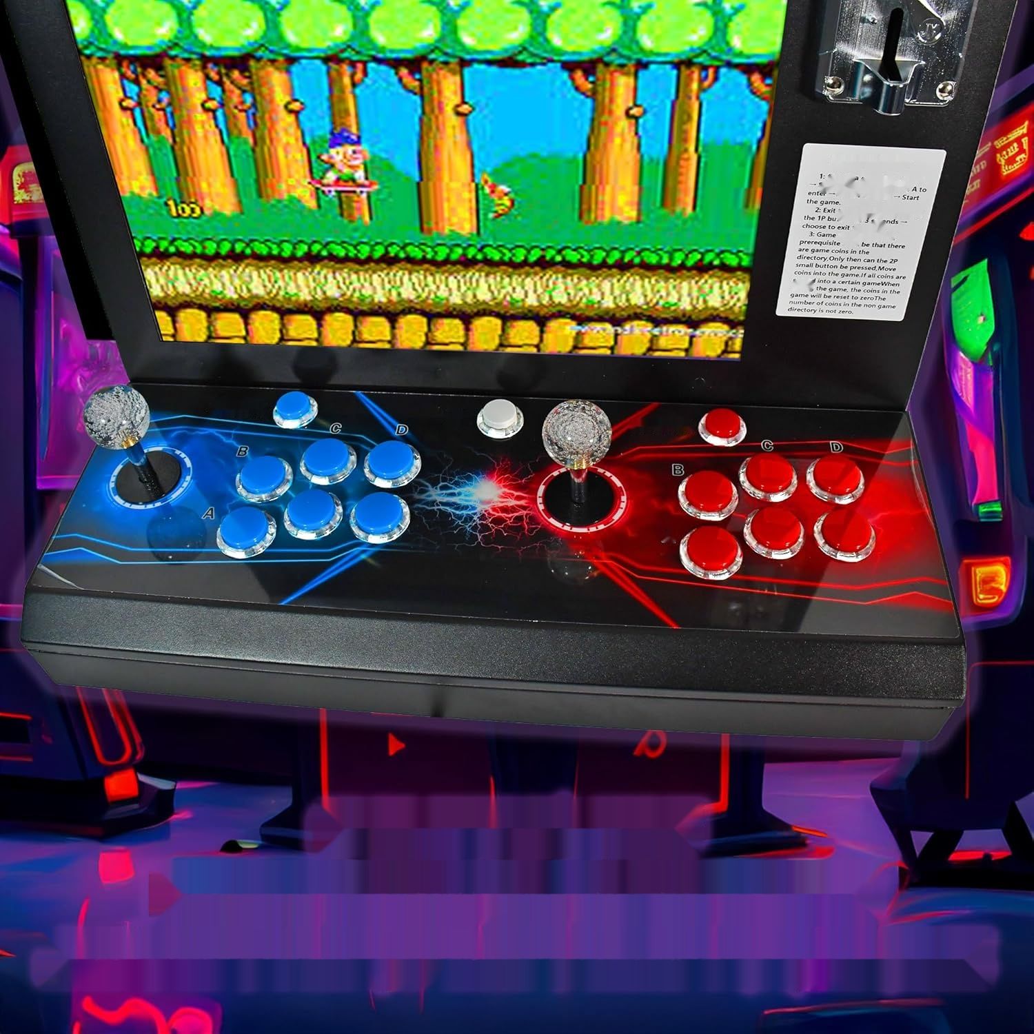 Arcade Machine, 9800 tytułów, monitor 17&quot;, tryb portfel/wolny, do 4p