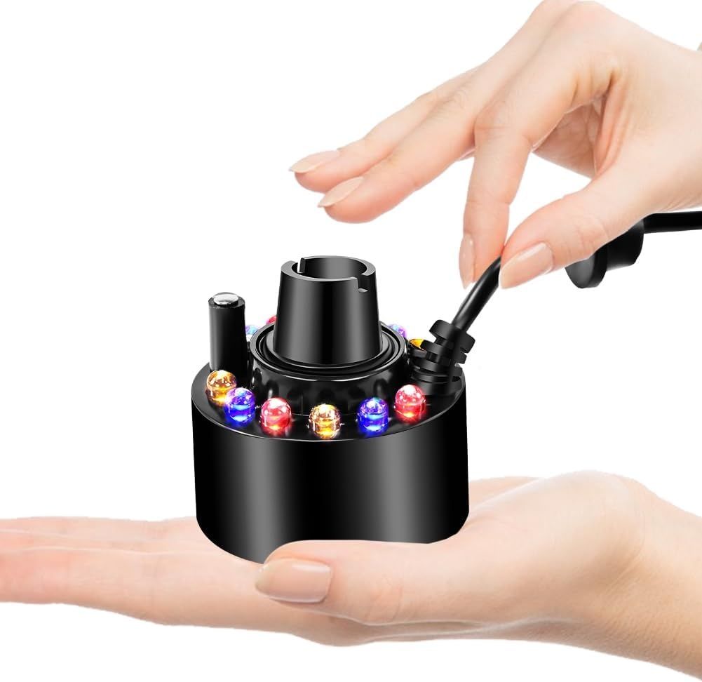 Joycabin Ultradźwiękowy Nebulizator, 12 LED Świateł, Nawilżacz Mglisty