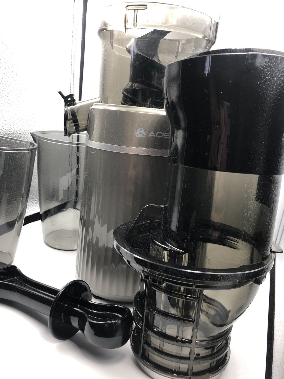 AOBOSI 200 W Wolnoobrotowa Wyciskarka z funkcją odwracania i dwoma filtrami