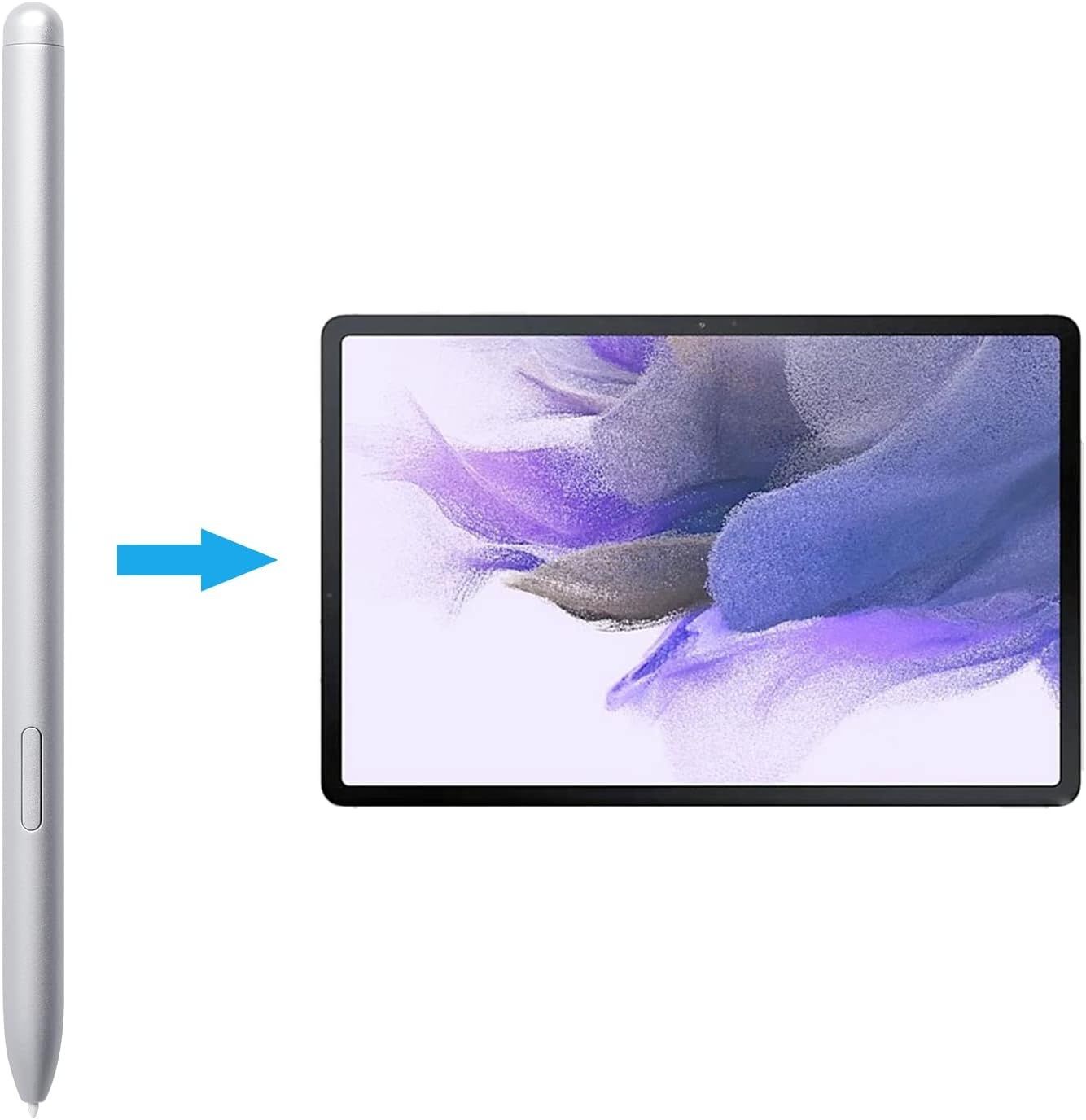 Duotipa S Stylus kompatybilny z Samsung Galaxy Tab S7 FE, Srebrny