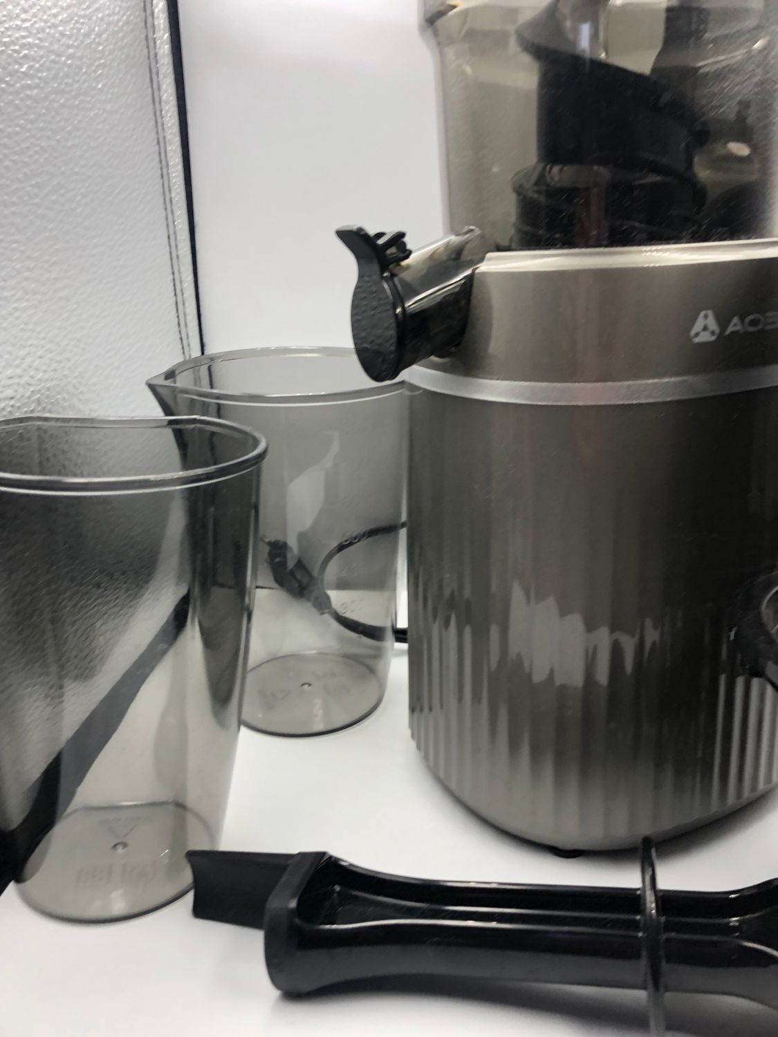 AOBOSI 200 W Wolnoobrotowa Wyciskarka z funkcją odwracania i dwoma filtrami