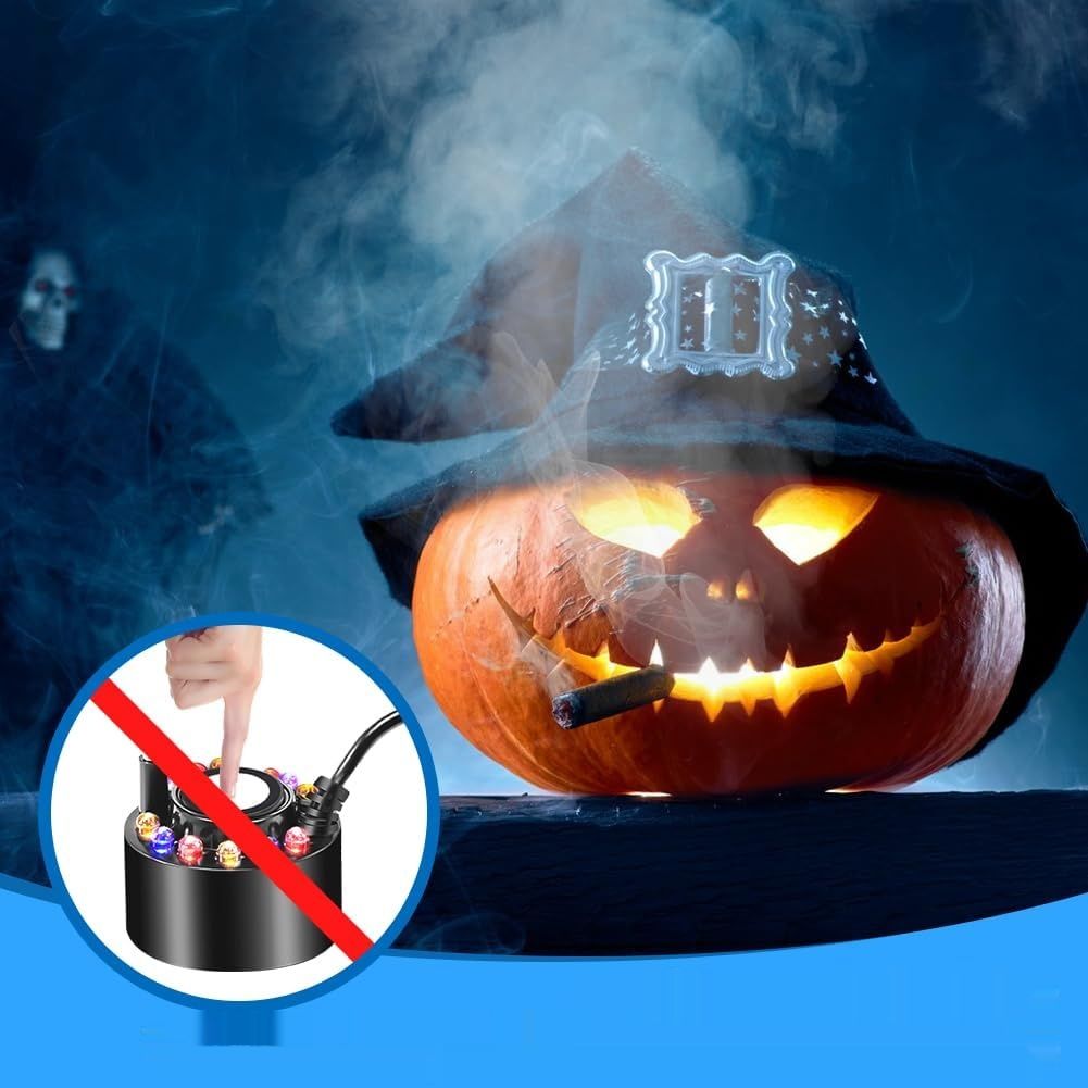 Joycabin Ultradźwiękowy Nebulizator, 12 LED Świateł, Nawilżacz Mglisty