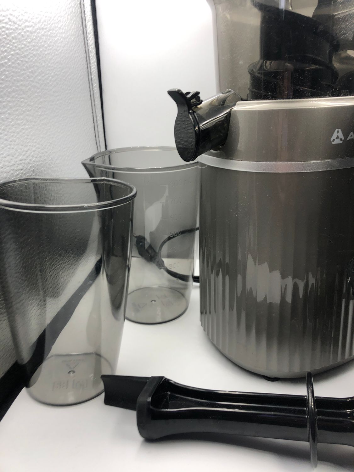 AOBOSI 200 W Wolnoobrotowa Wyciskarka z funkcją odwracania i dwoma filtrami