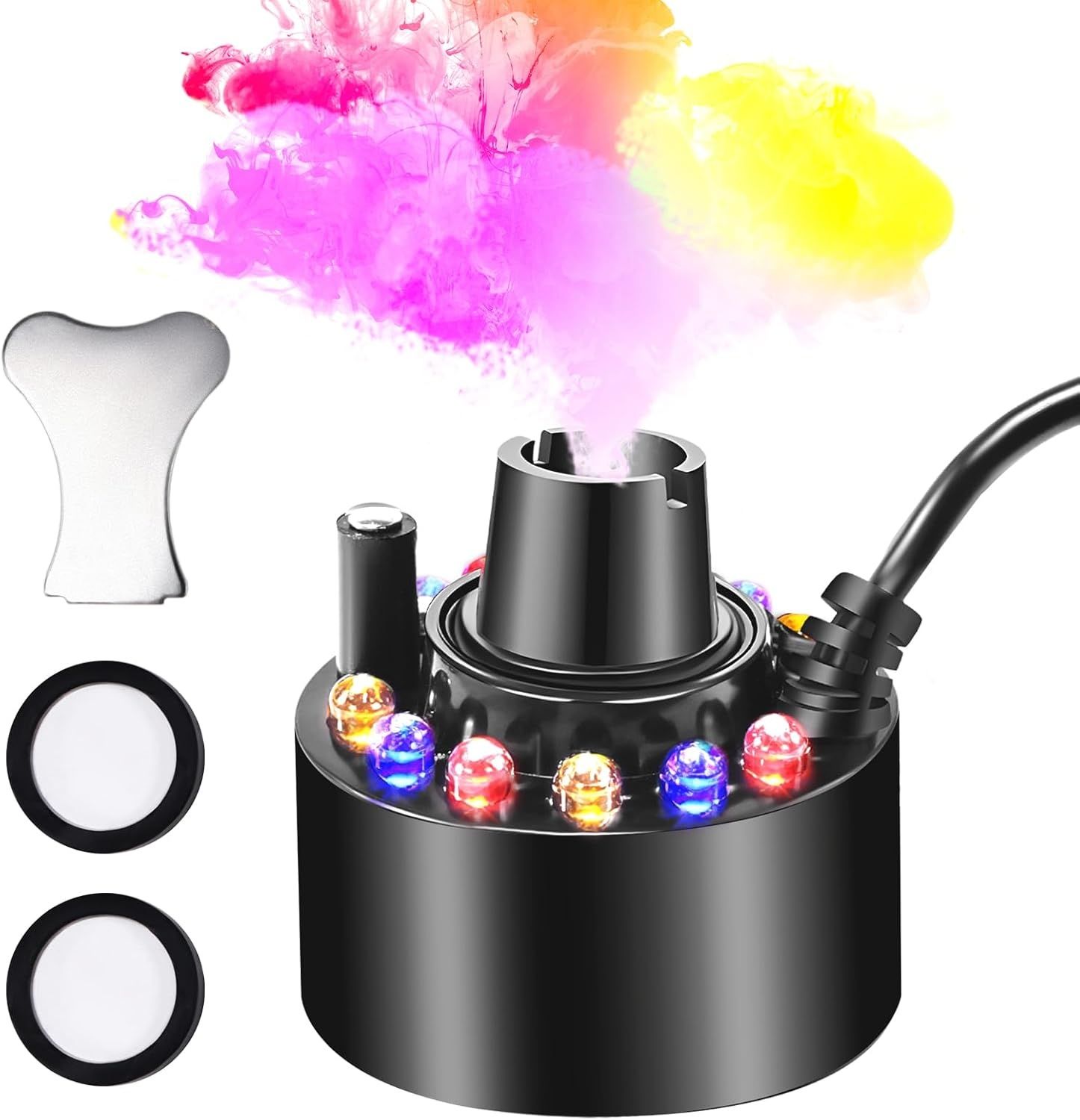 Joycabin Ultradźwiękowy Nebulizator, 12 LED Świateł, Nawilżacz Mglisty