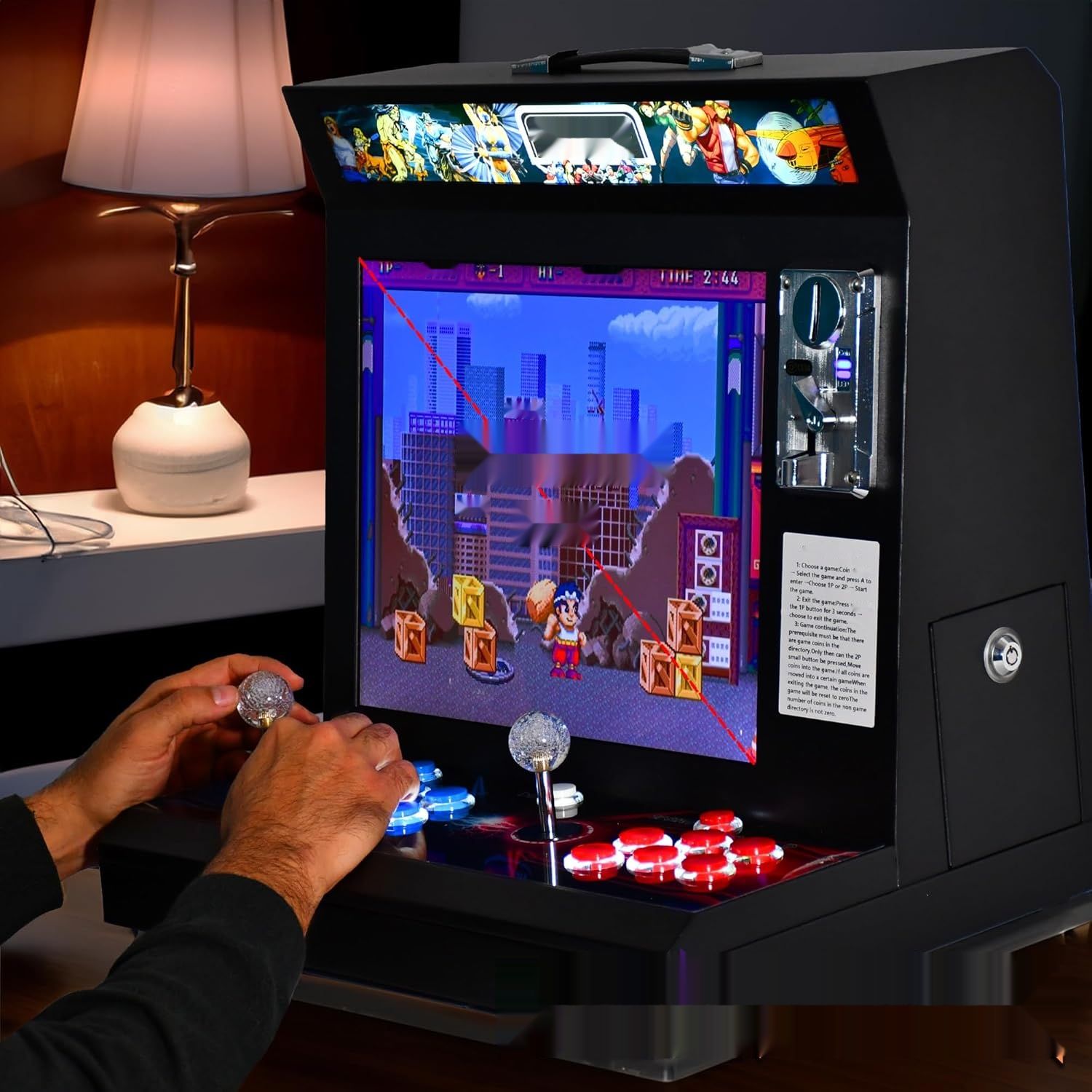 Arcade Machine, 9800 tytułów, monitor 17&quot;, tryb portfel/wolny, do 4p