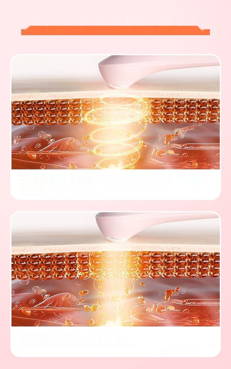 Urządzenie do masażu oczu TOUCHBeauty 3 w 1: EMS, ogrzewanie, wibracje (Różowy)