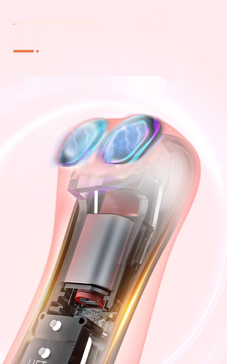 Urządzenie do masażu oczu TOUCHBeauty 3 w 1: EMS, ogrzewanie, wibracje (Różowy)