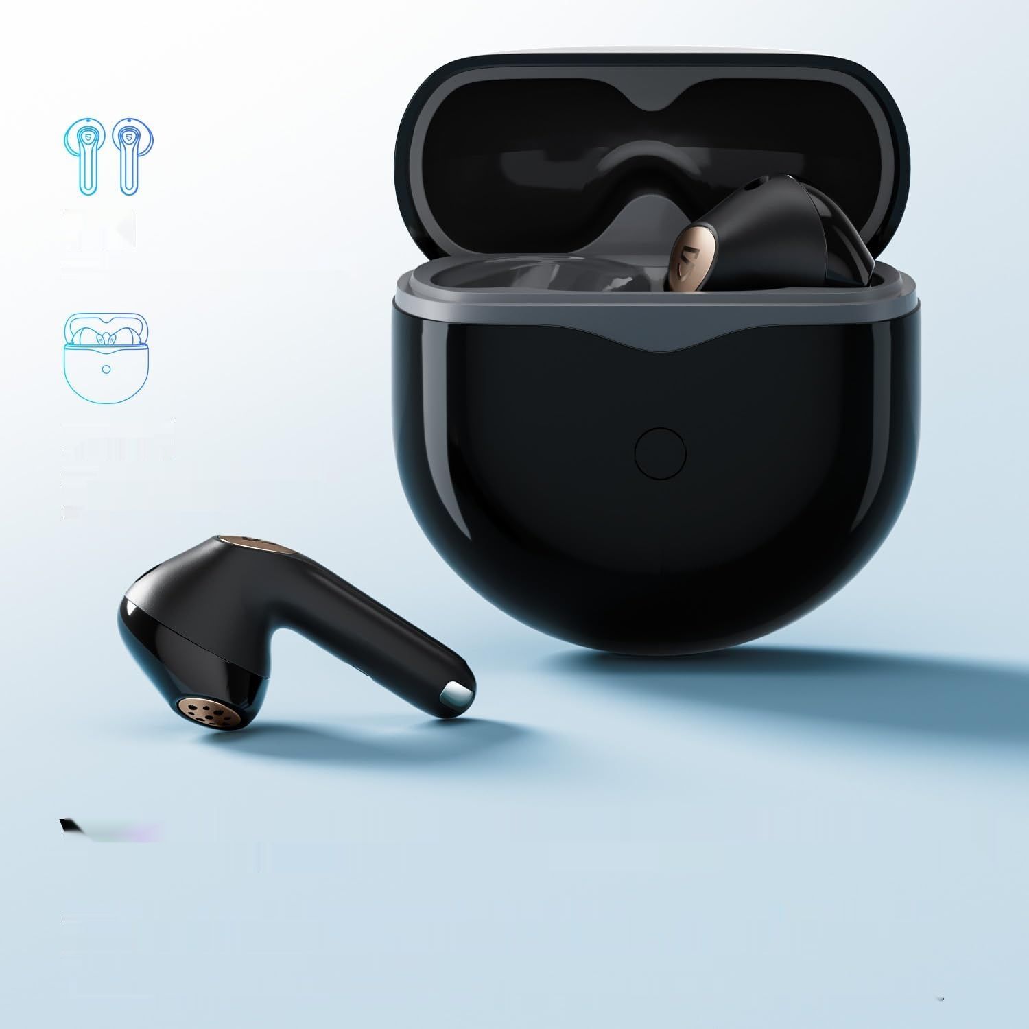 SoundPEATS Słuchawki Bluetooth na Półucho, Air4 Lite Hi-Res Audio, Bluetooth 5.3