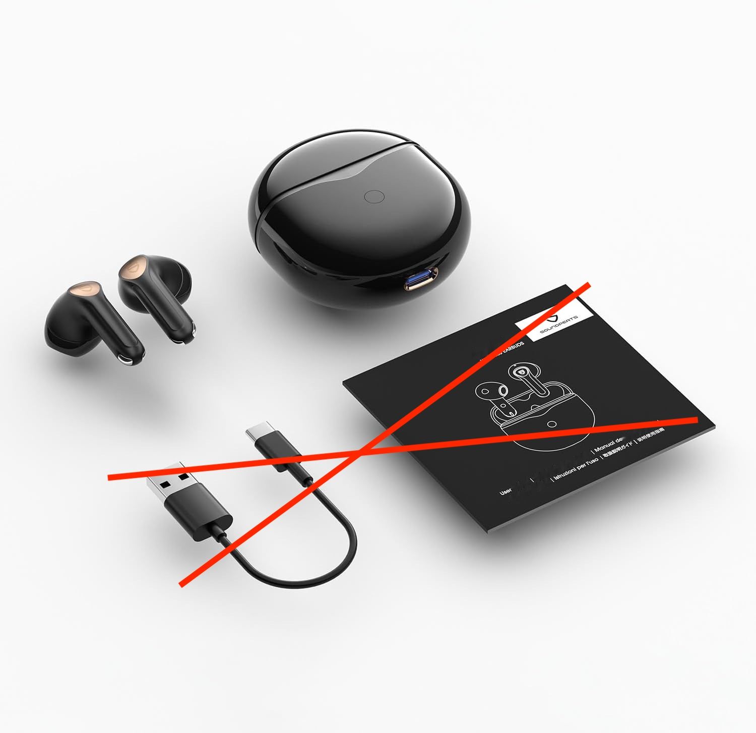 SoundPEATS Słuchawki Bluetooth na Półucho, Air4 Lite Hi-Res Audio, Bluetooth 5.3