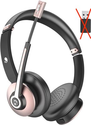 Earbay Zestaw Słuchawkowy Bluetooth z Mikrofonem, Redukcja Szumów, Różowe Złoto